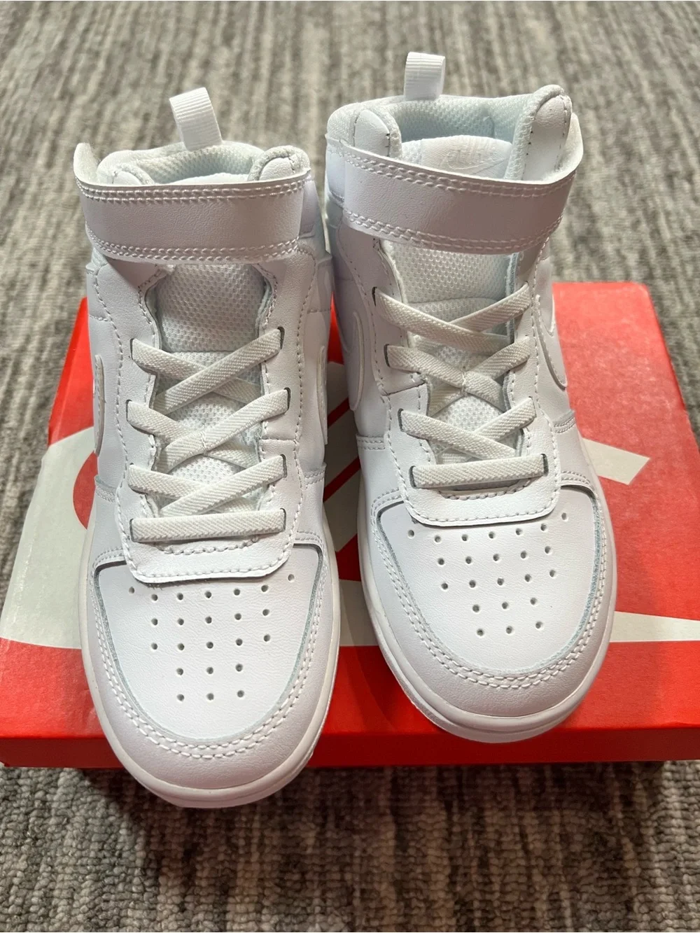 Nike Court Borough Mid 2 'Triple White Size 12c